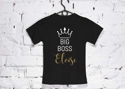 Personlized Big Sister T-Shirt - Big Boss