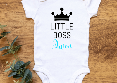 infant personalized onesie - Big Boss