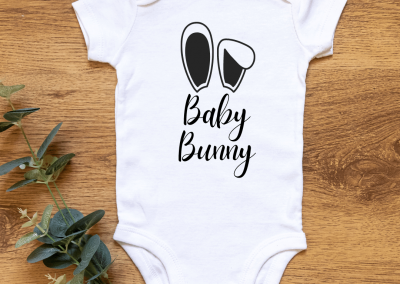 infant easter bunny onesie
